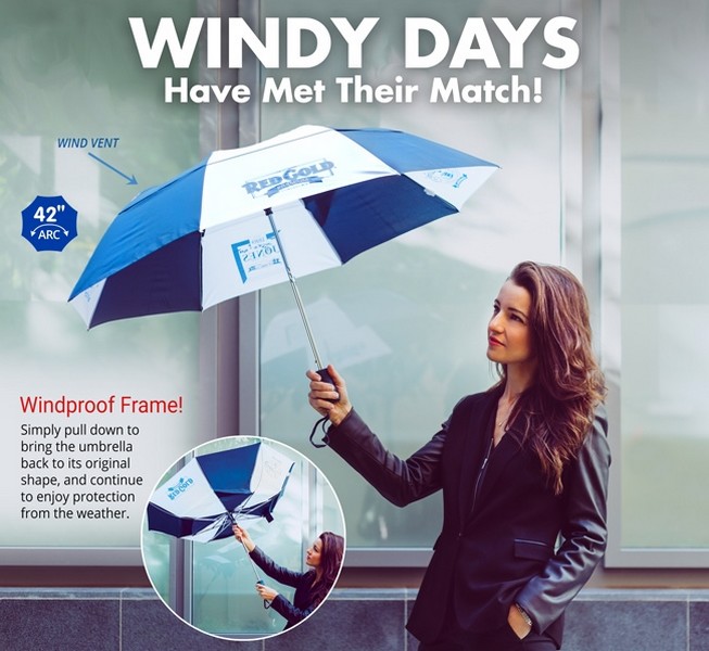 Picture of The Vented Windproof Auto-Open Folding Umbrella