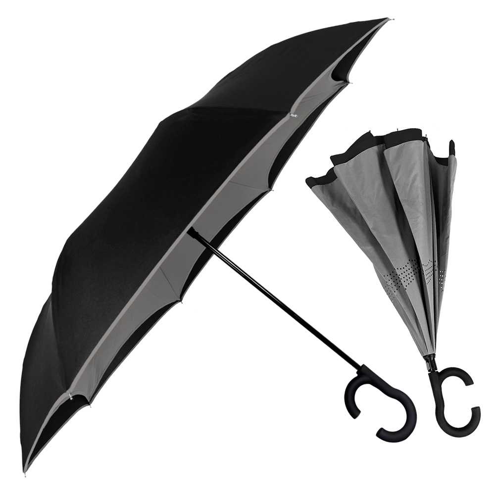 Picture of The ViceVersa Inverted Umbrella w/Smartphone-Friendly Handle - Manual-Open & Reverse Close
