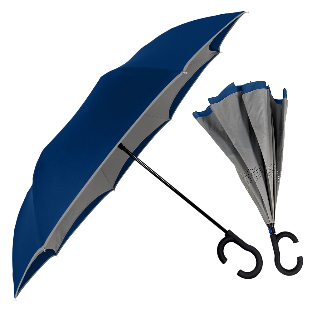 Picture of The ViceVersa Inverted Umbrella w/Smartphone-Friendly Handle - Manual-Open & Reverse Close