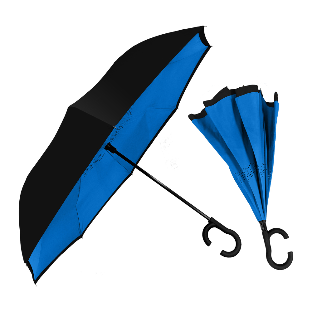 Picture of The ViceVersa Inverted Umbrella w/Smartphone-Friendly Handle - Manual-Open & Reverse Close