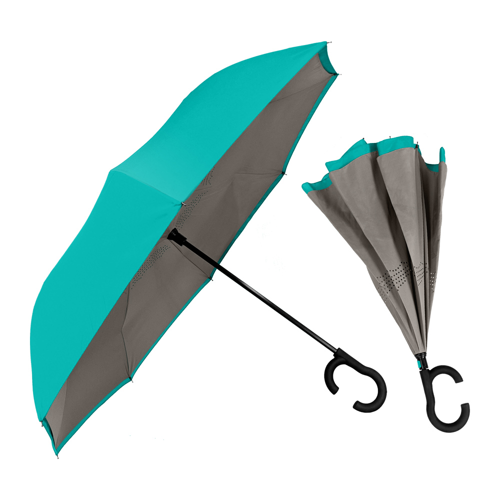Picture of The ViceVersa Inverted Umbrella w/Smartphone-Friendly Handle - Manual-Open & Reverse Close