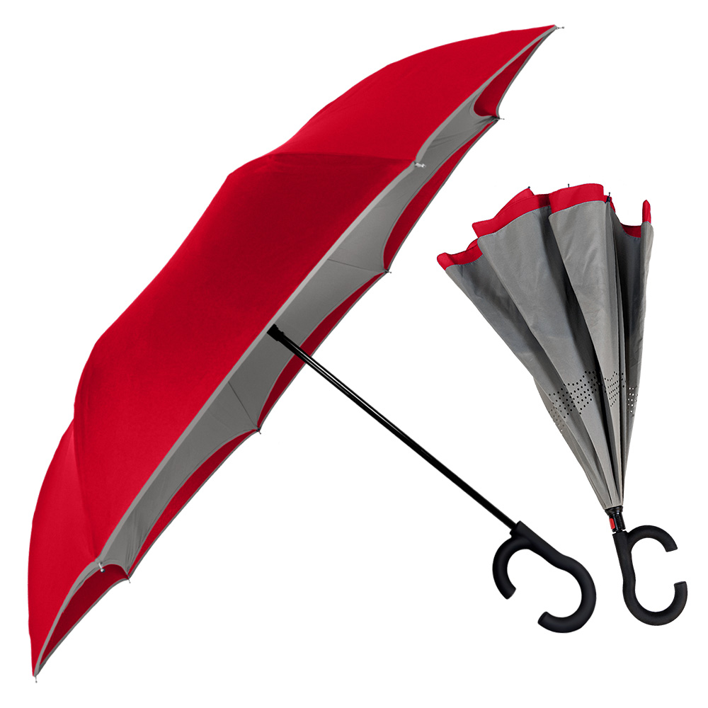 Picture of The ViceVersa Inverted Umbrella w/Smartphone-Friendly Handle - Manual-Open & Reverse Close