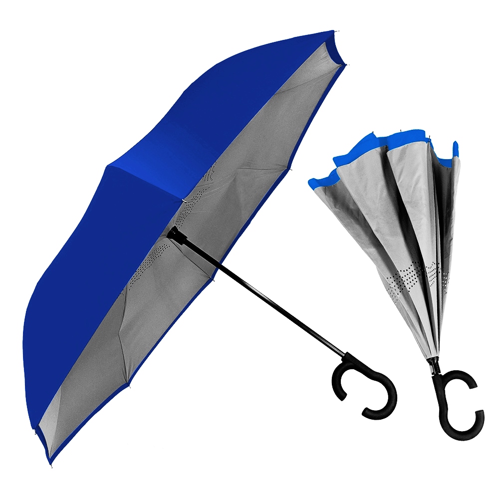 Picture of The ViceVersa Inverted Umbrella w/Smartphone-Friendly Handle - Manual-Open & Reverse Close
