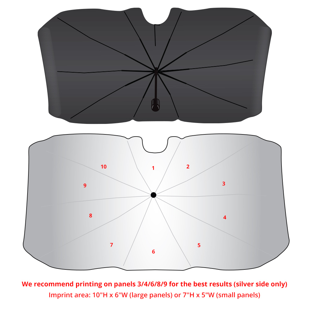 Picture of The Dashboard Defender - UPF-50 UV Car Windshield Sunshade Folding Umbrella