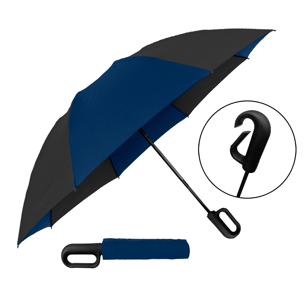 Picture of The Carabiner Inverted Auto-Open & Reverse Closing Folding Umbrella