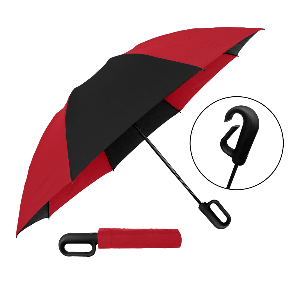 Picture of The Carabiner Inverted Auto-Open & Reverse Closing Folding Umbrella
