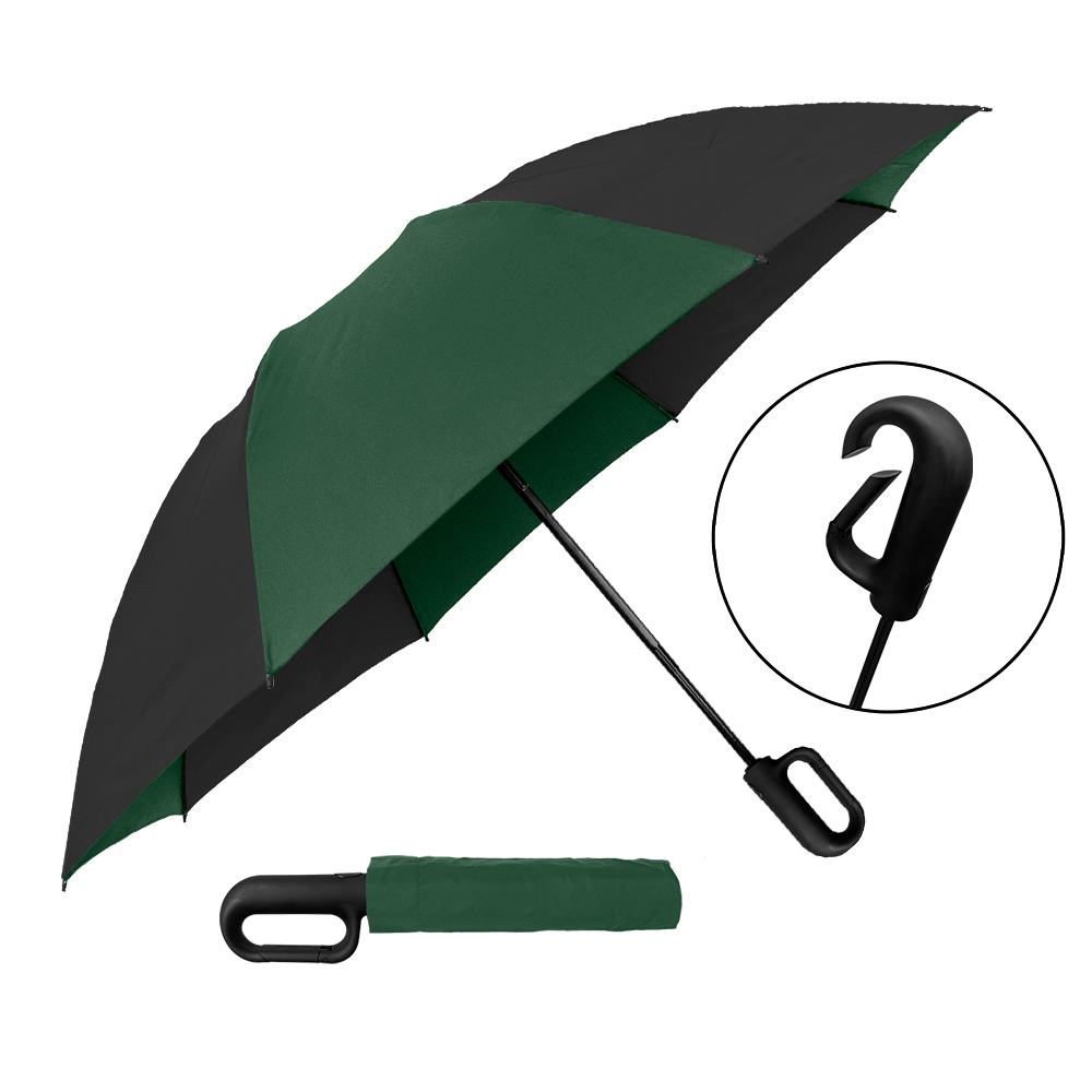 Picture of The Carabiner Inverted Auto-Open & Reverse Closing Folding Umbrella