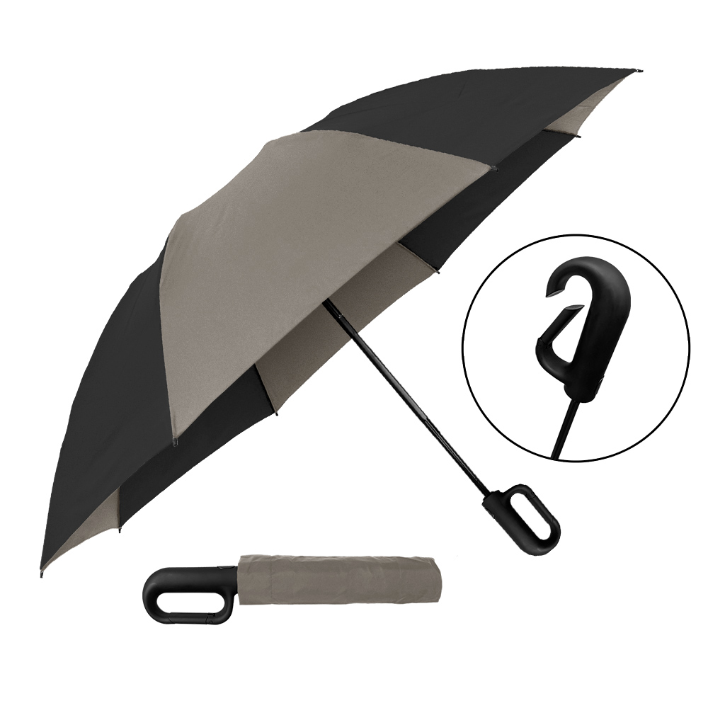 Picture of The Carabiner Inverted Auto-Open & Reverse Closing Folding Umbrella