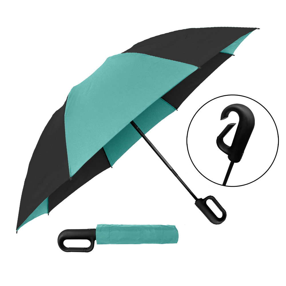 Picture of The Carabiner Inverted Auto-Open & Reverse Closing Folding Umbrella