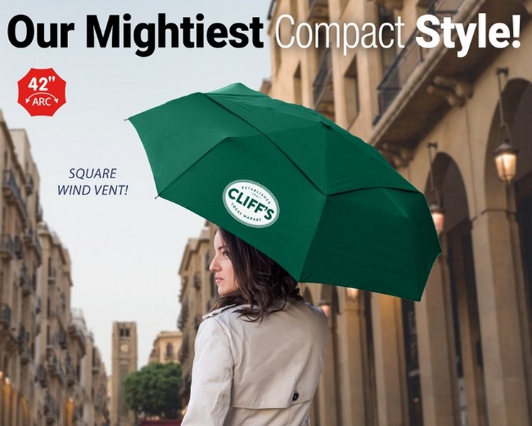 Picture of The Vented Mighty Mite Auto Open & Close Folding Umbrella
