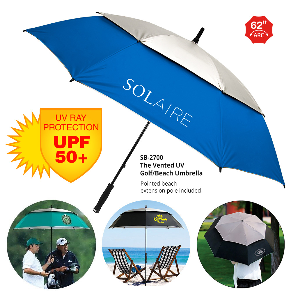 Picture of The Vented UPF50 UV Blocking Golf/Beach Umbrella
