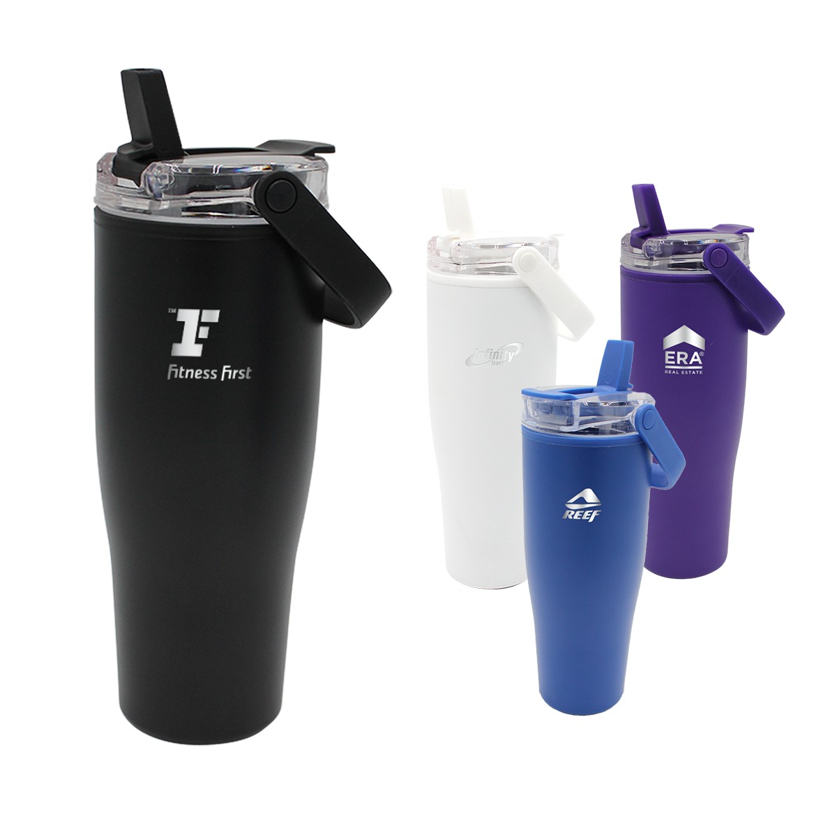 Picture of 30 oz. Recycled Tumbler with Handle Lid, Laser, Standard