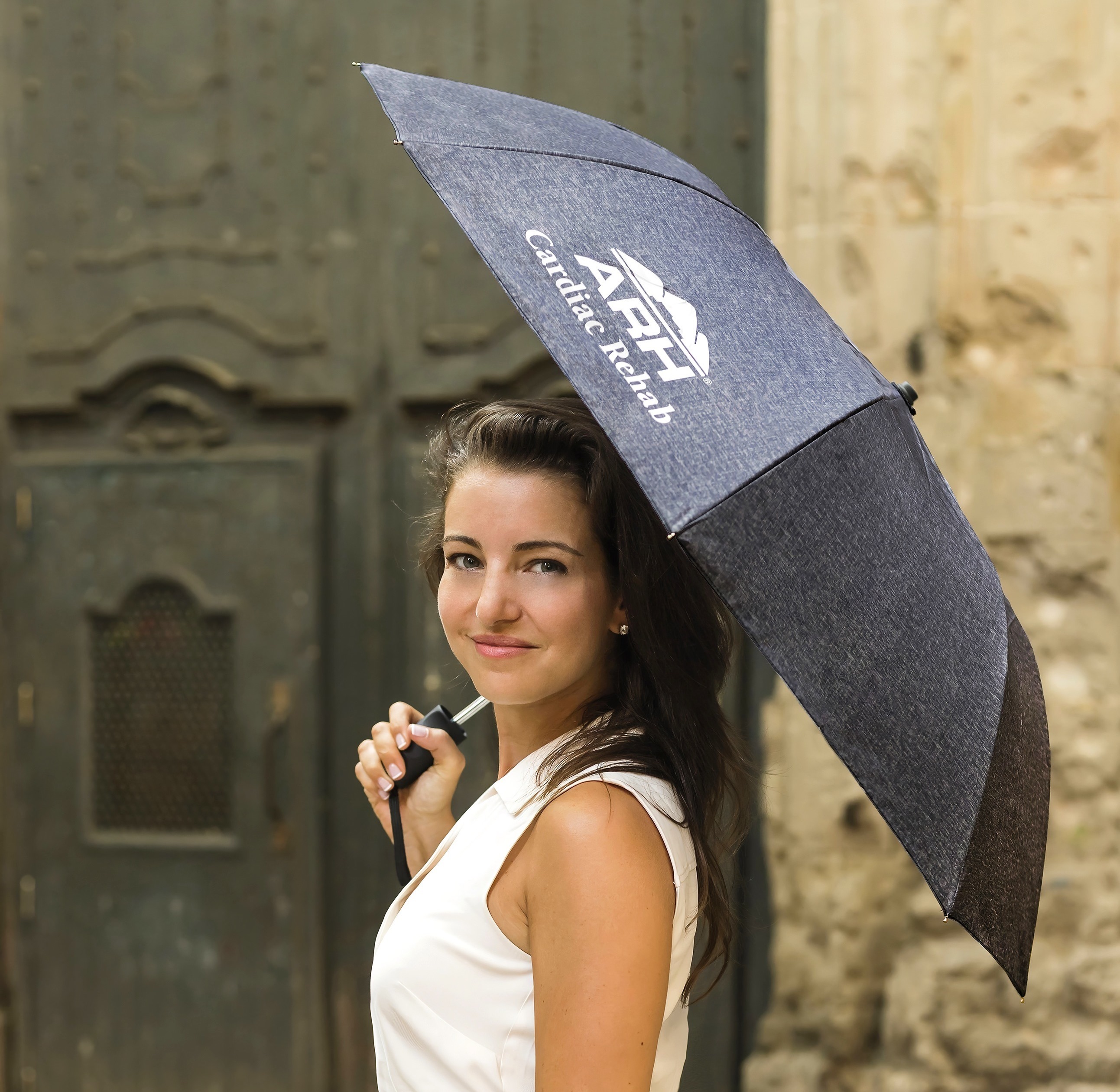 Picture of The Heather Spectrum Auto-Open Folding Umbrella