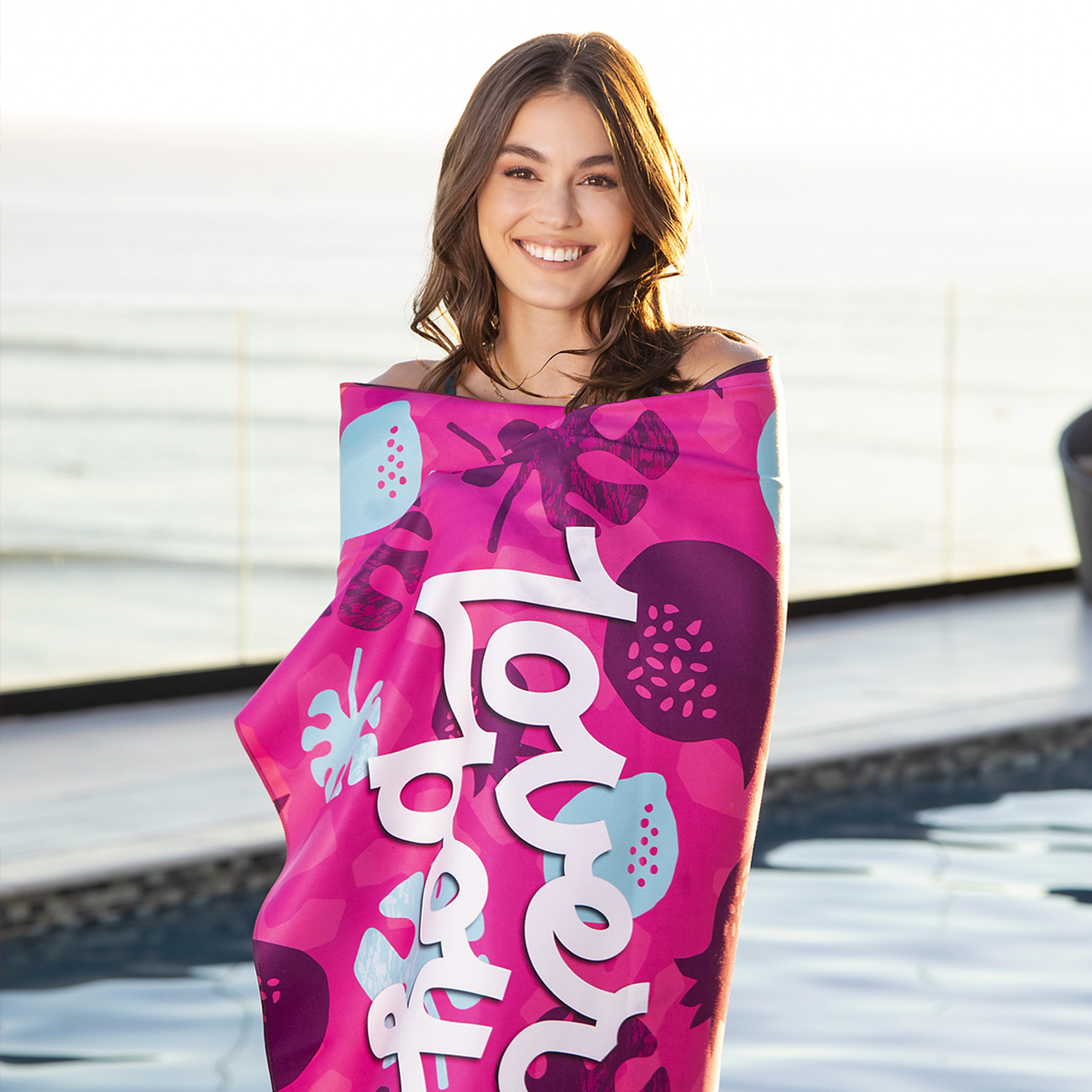 Picture of Sublimated Quick Dry Sand Proof Beach Towel