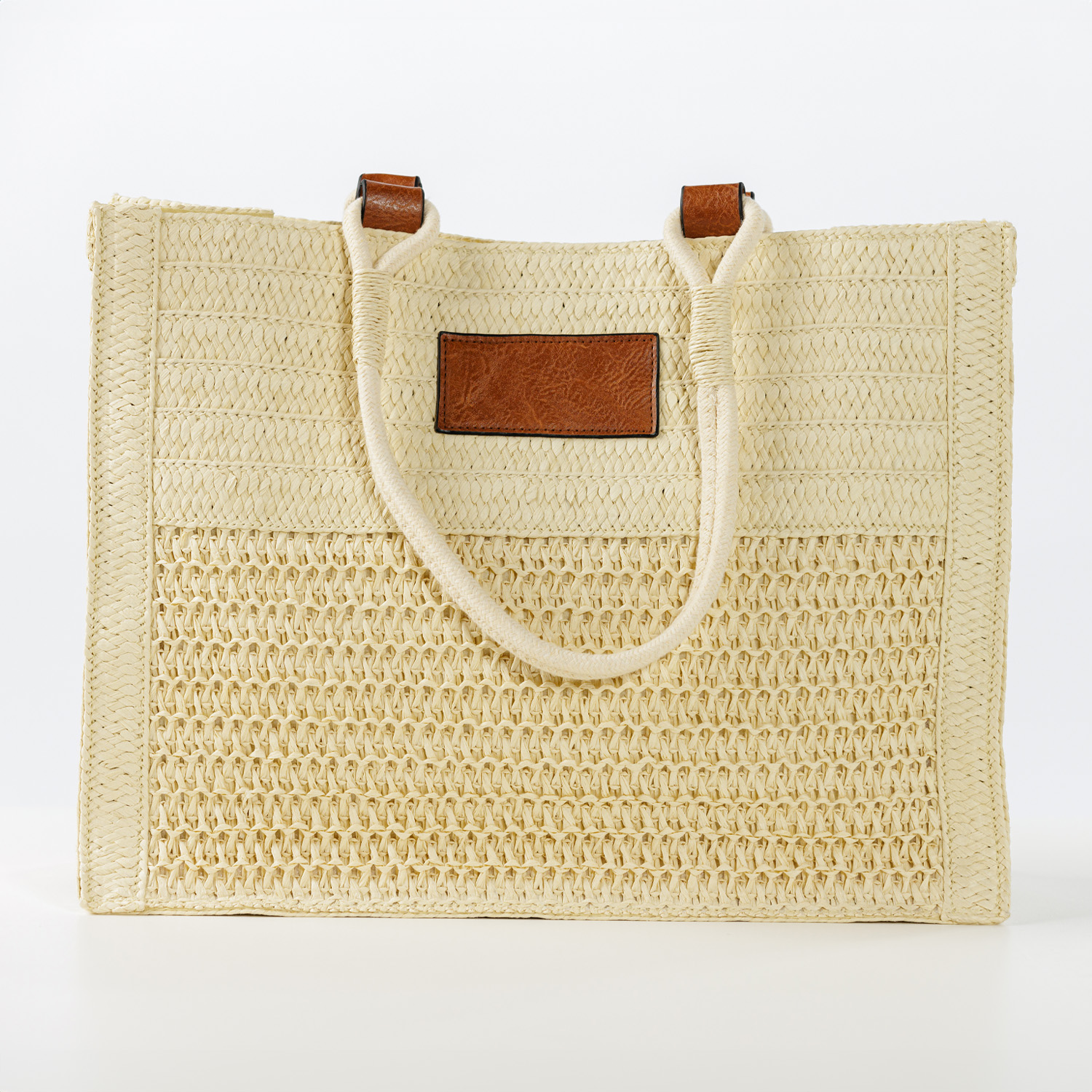 Picture of Woven Straw Beach Tote