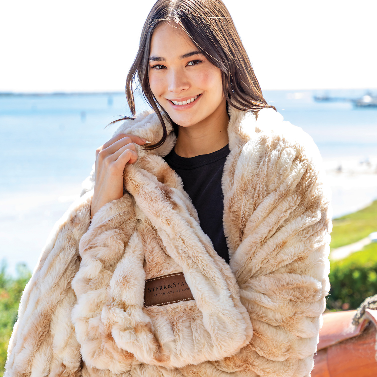 Picture of Hazelnut Chunky Fur Blanket