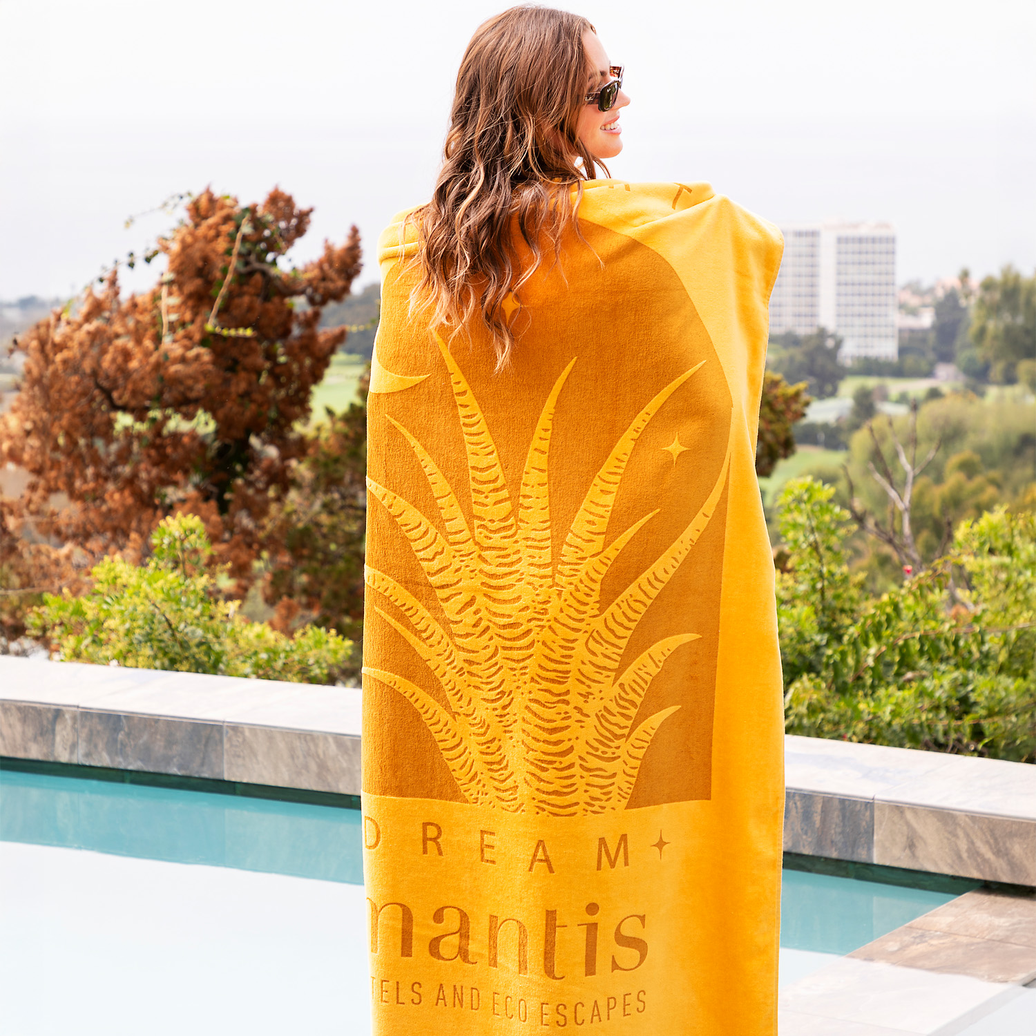 Picture of Fringe Recycled Cotton Terry Velour Beach Towel