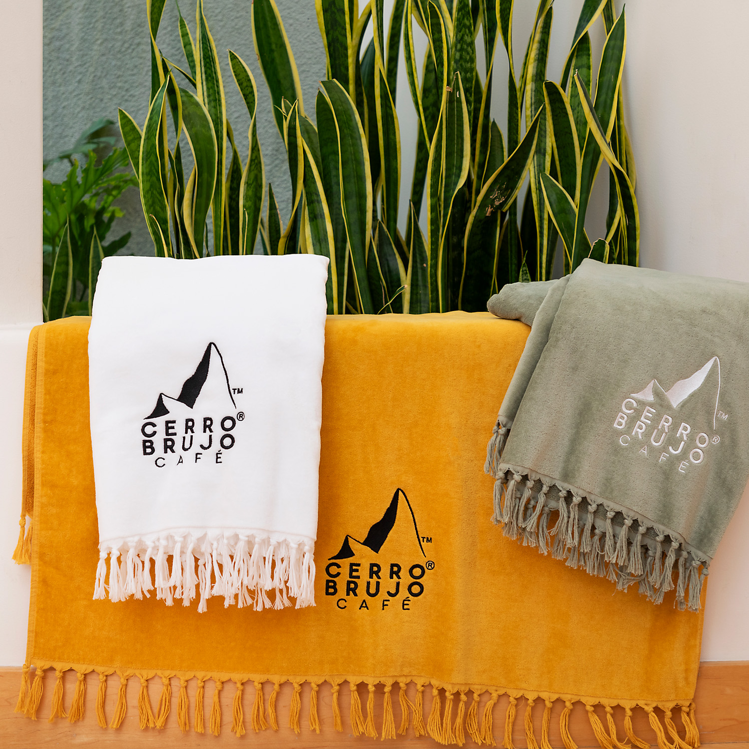 Picture of Fringe Recycled Cotton Terry Velour Beach Towel