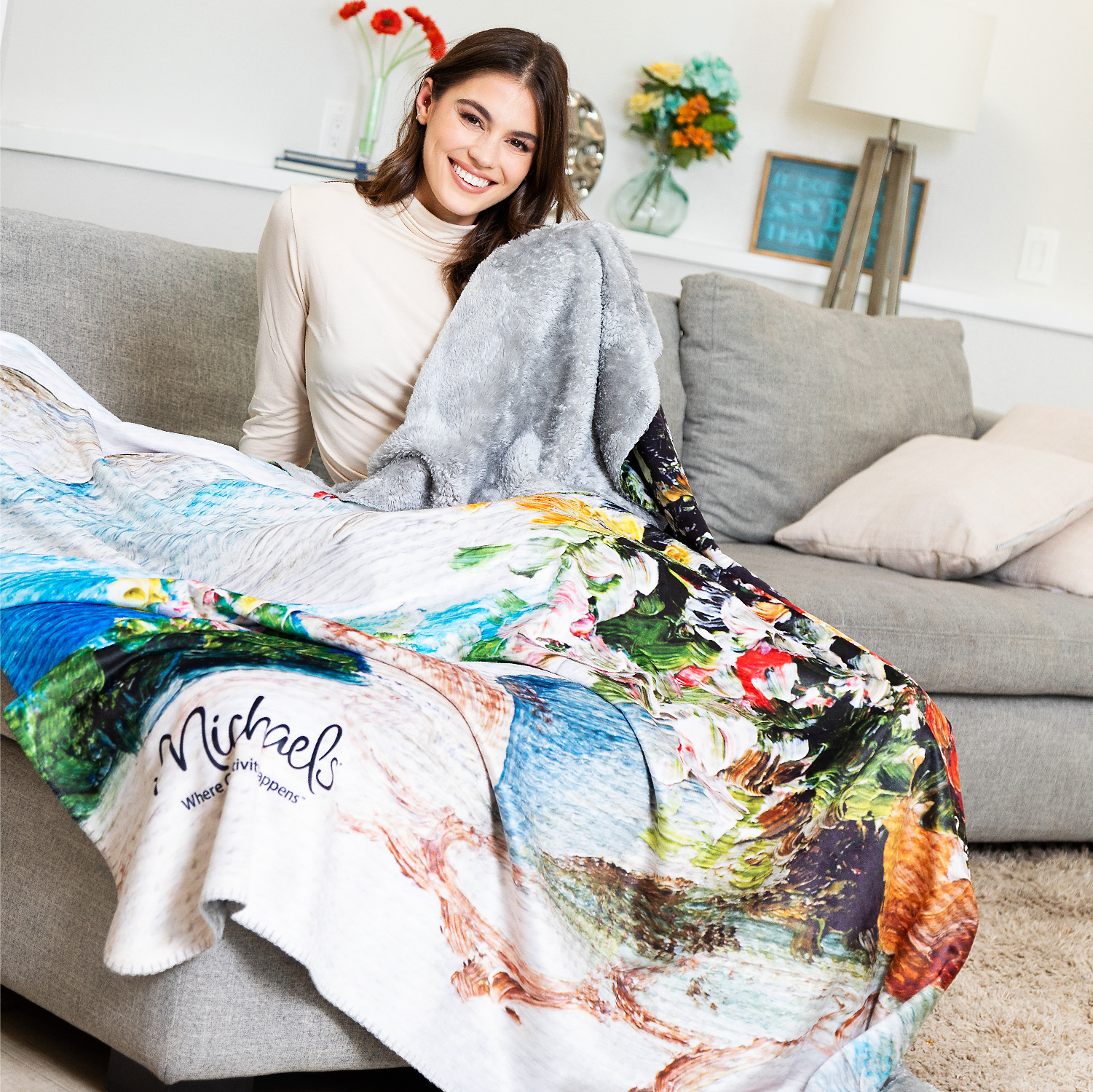 Picture of Oversized Sherpa Luxe Throws