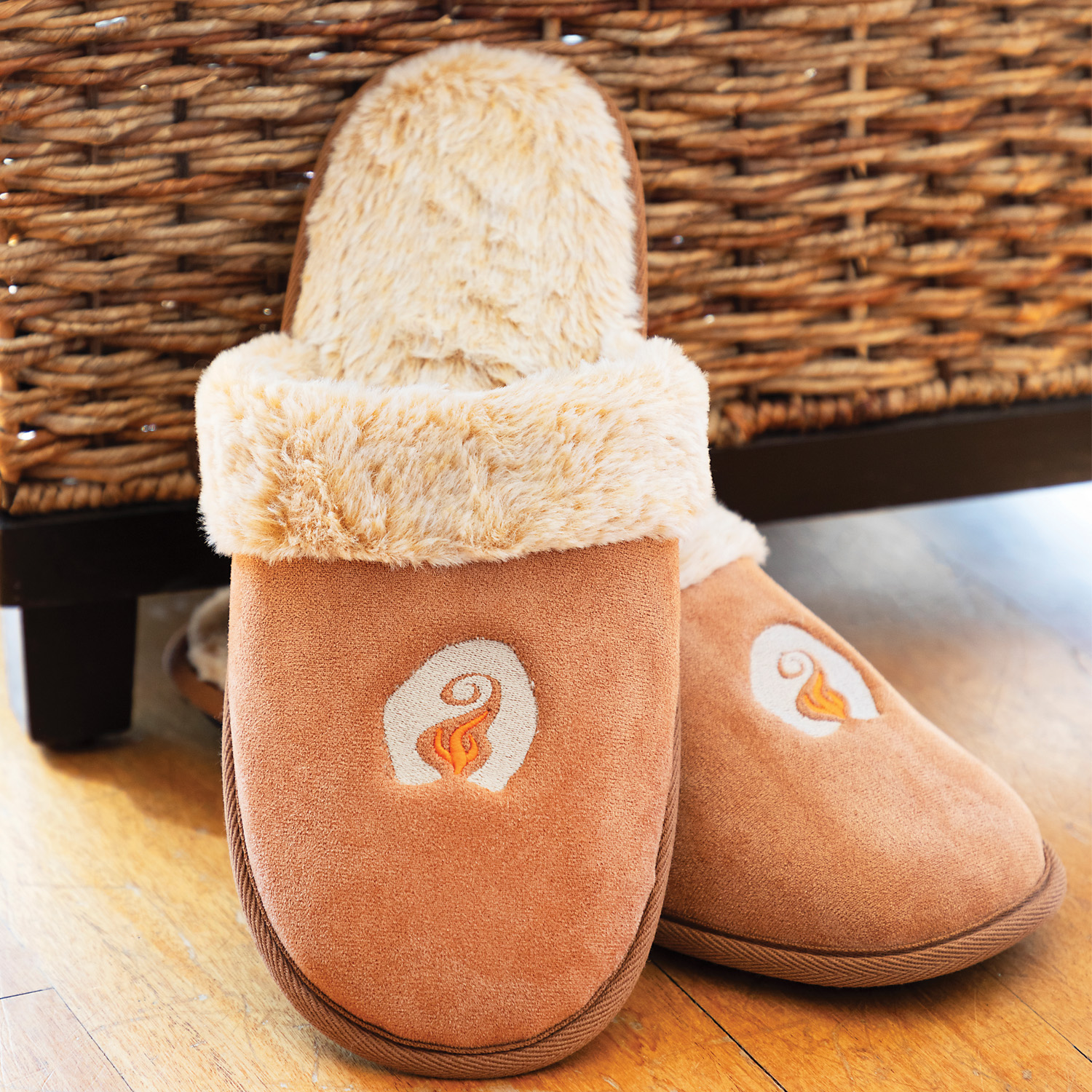 Picture of Premium Fur Lined Slippers (Embroidered)