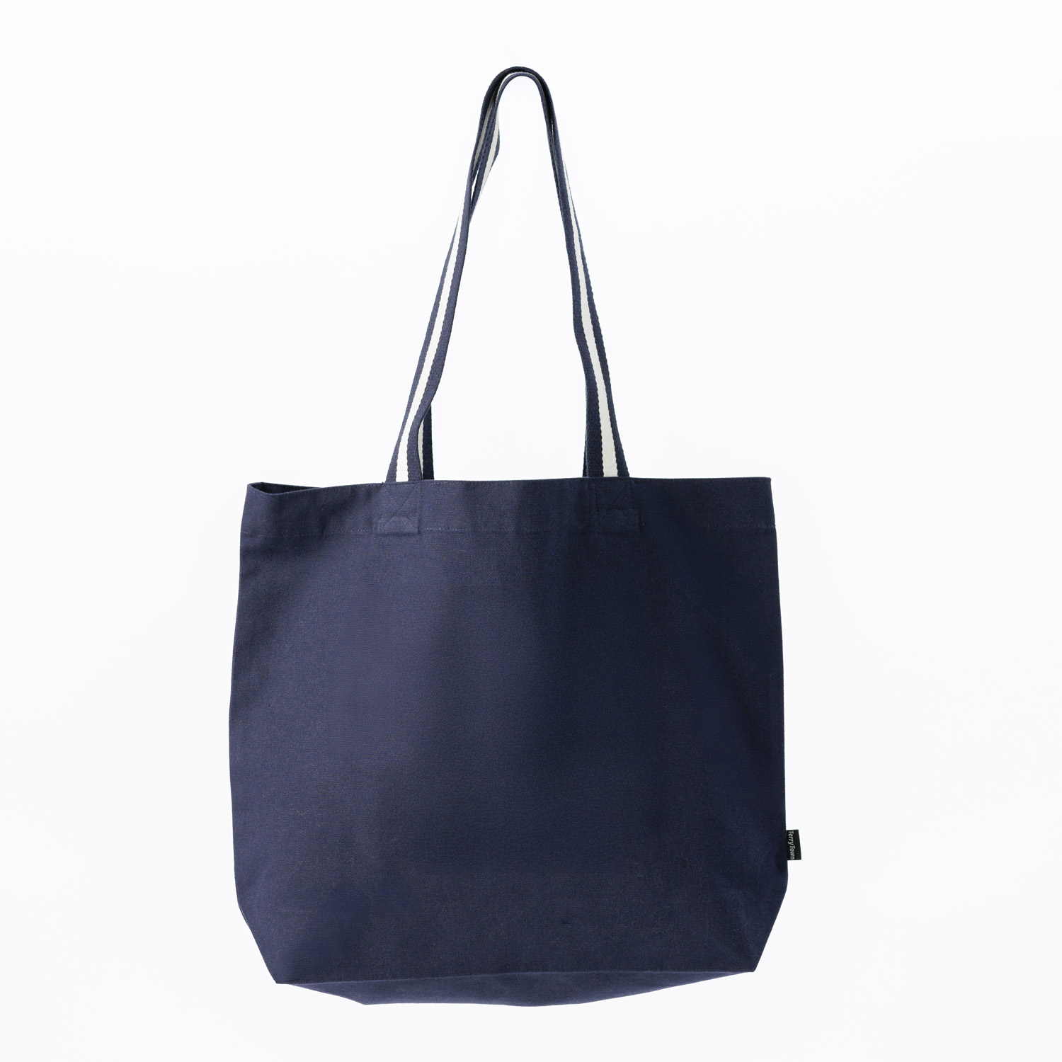 Picture of Oversized Deluxe Canvas Tote Bag with Striped Handles