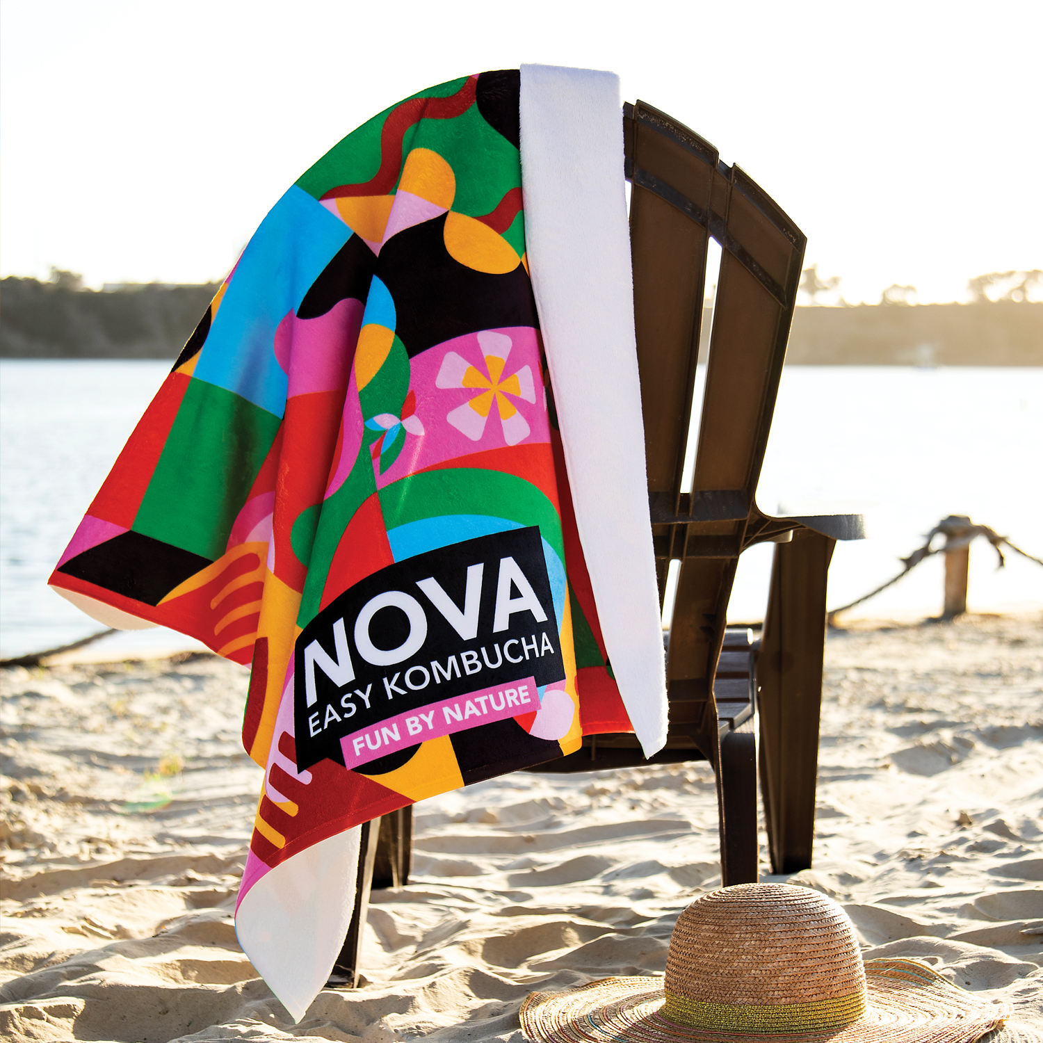 Picture of King Size Subli-Plush Velour Beach Towel