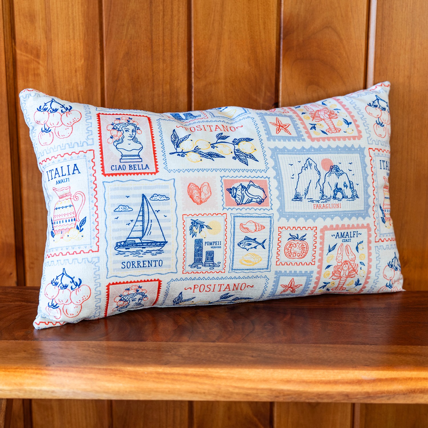 Picture of Chenille Lumbar Pillow with Zipper Closure
