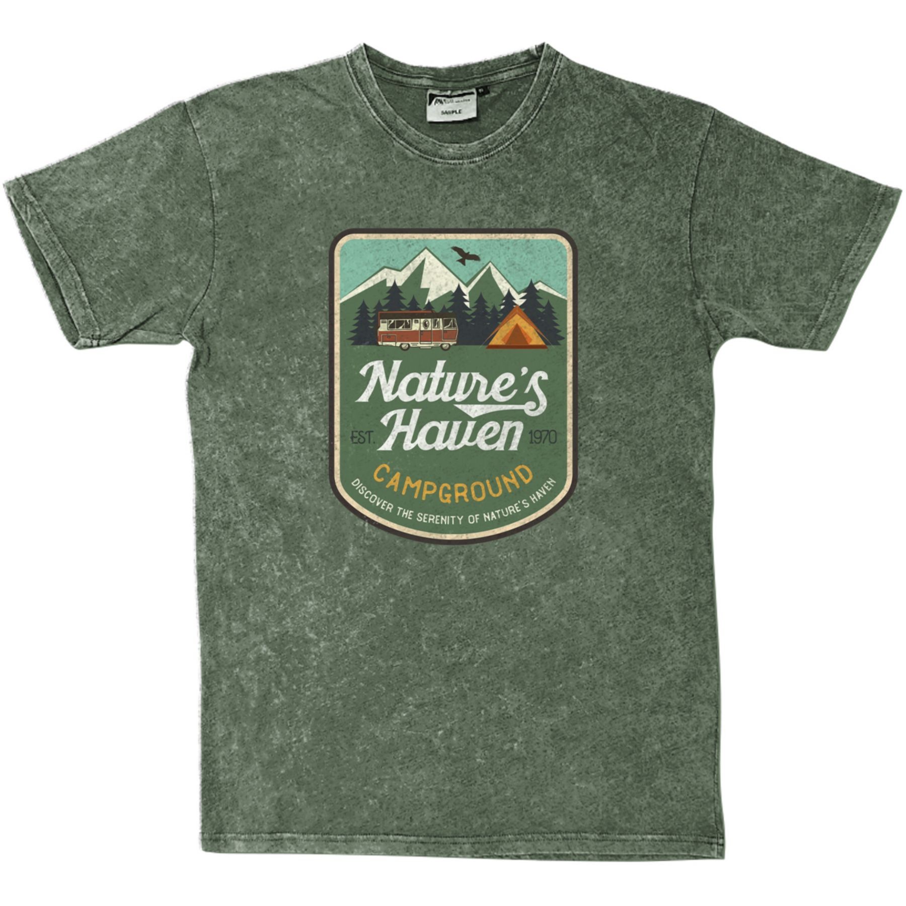 Picture of Full Color Unisex Acid Washed T-Shirt