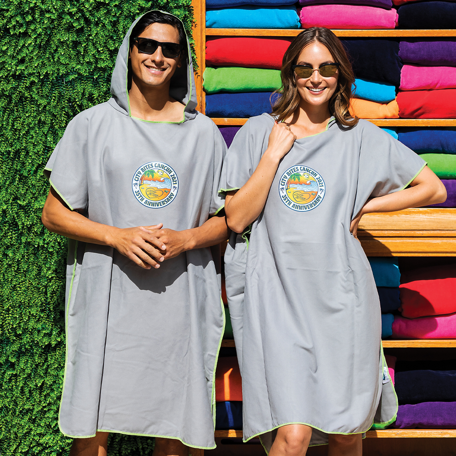 Picture of Quick Dry Hooded Beach Poncho