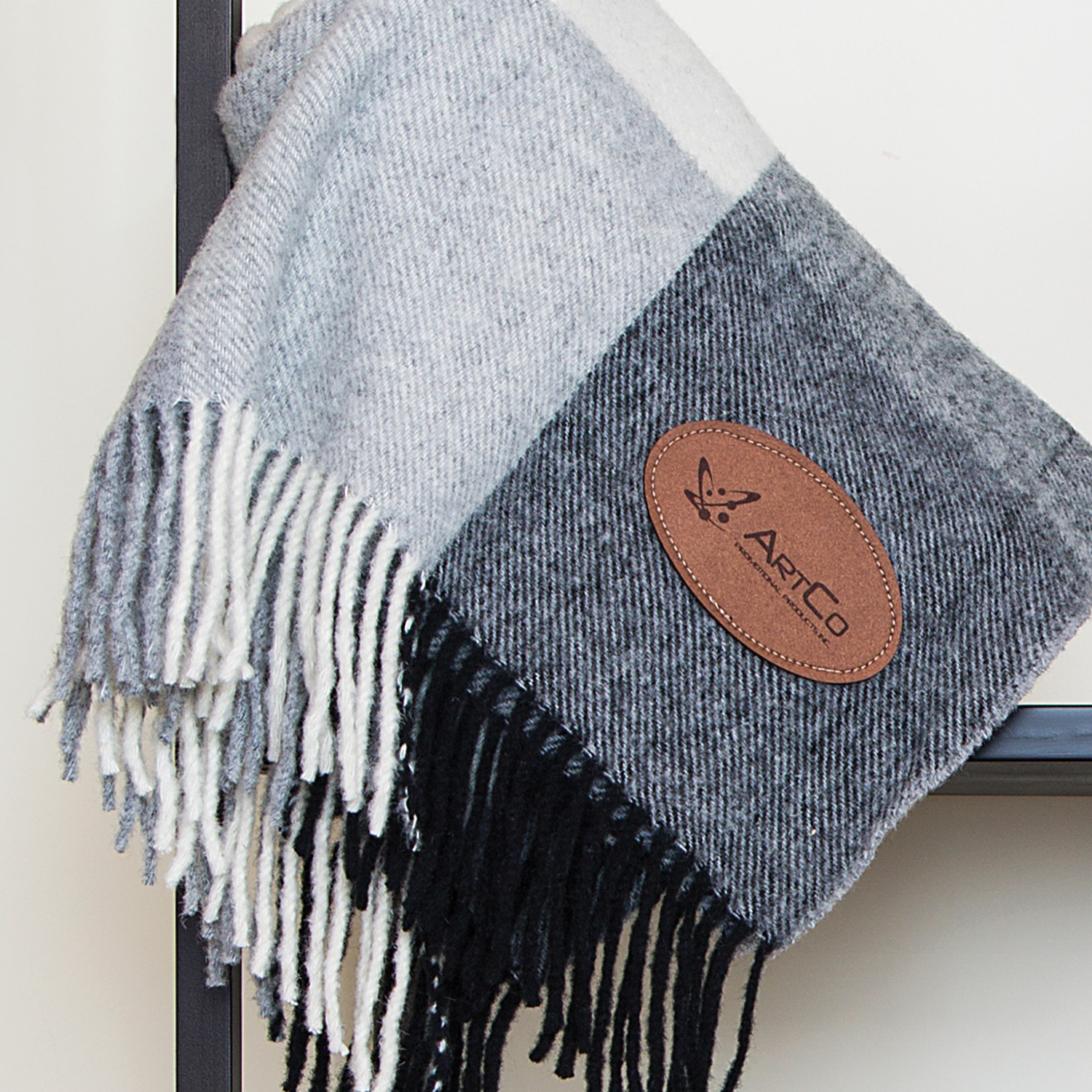Picture of Oversized Yorkshire Plaid Wool Blankets (Laser Patch)