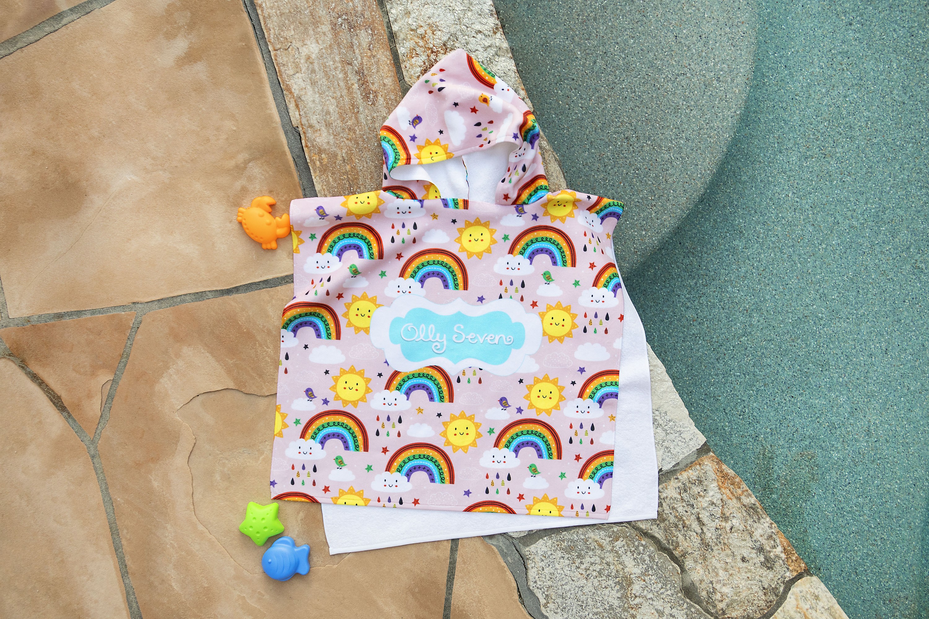 Picture of Kid's Hooded Beach Poncho