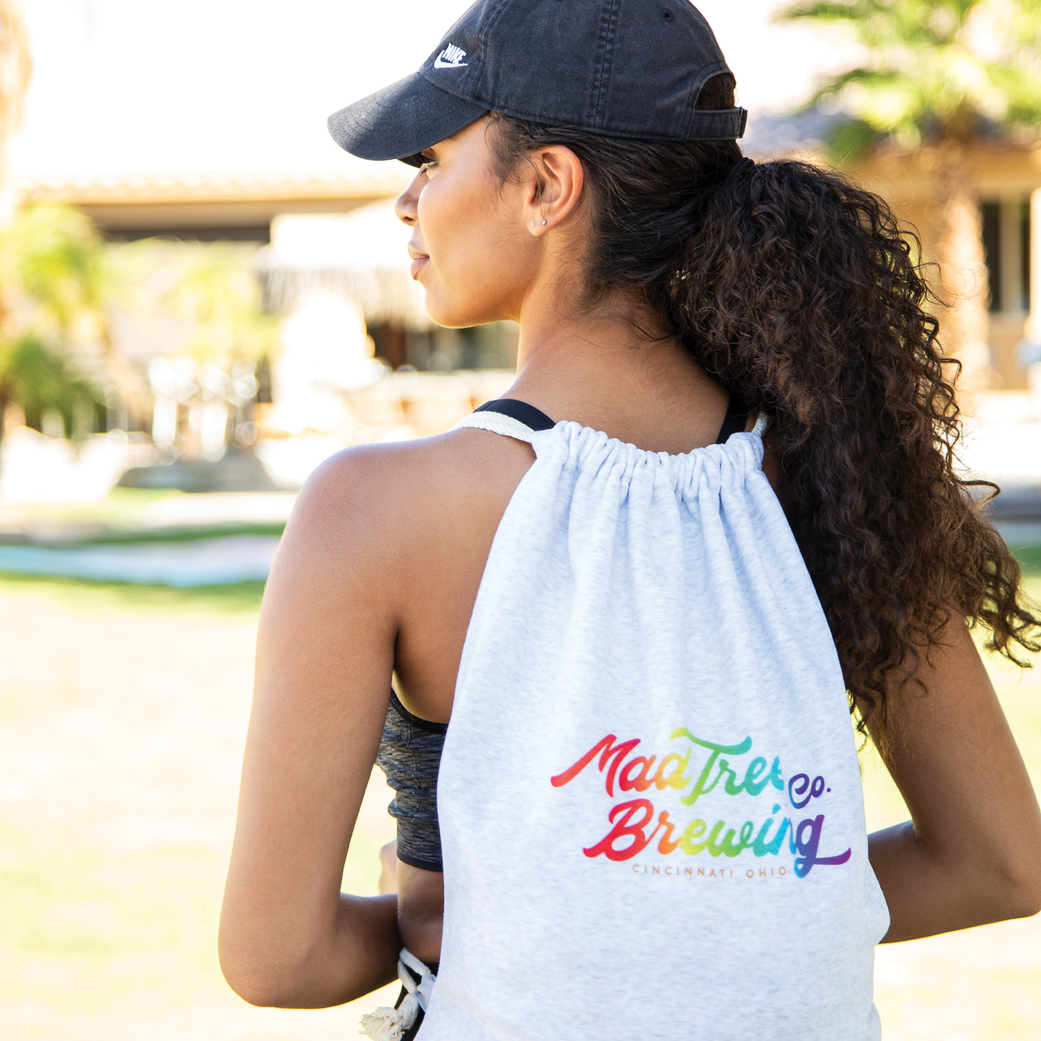 Picture of Sweatshirt Drawstring Backpack