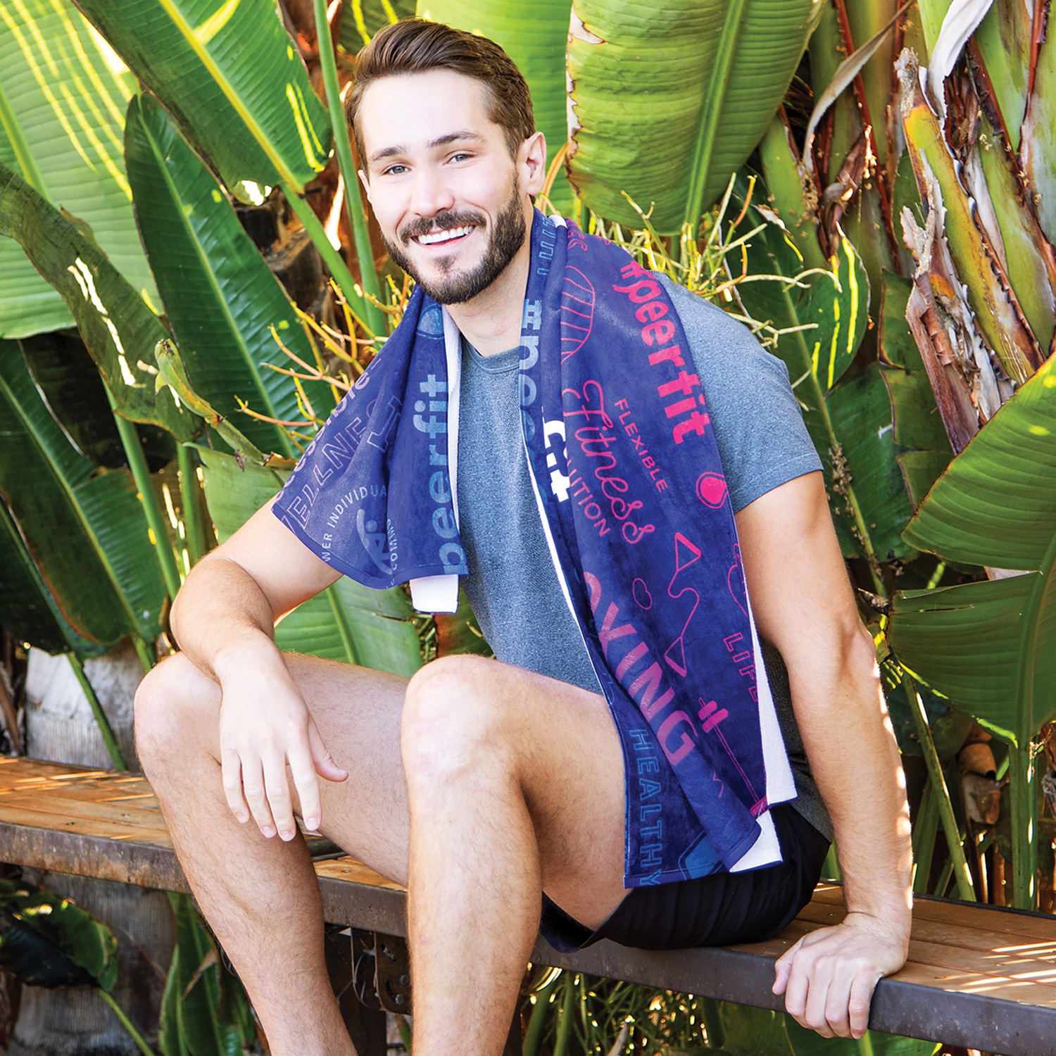 Picture of Oversized Subli-Plush Fitness Towel