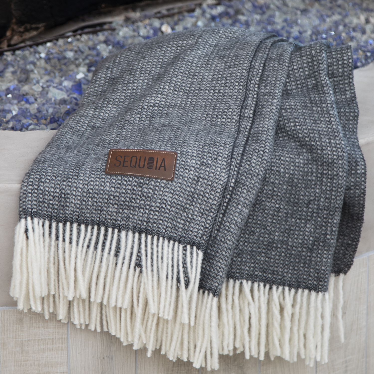 Picture of Oversized Tattersall Wool Blankets (Laser Patch)