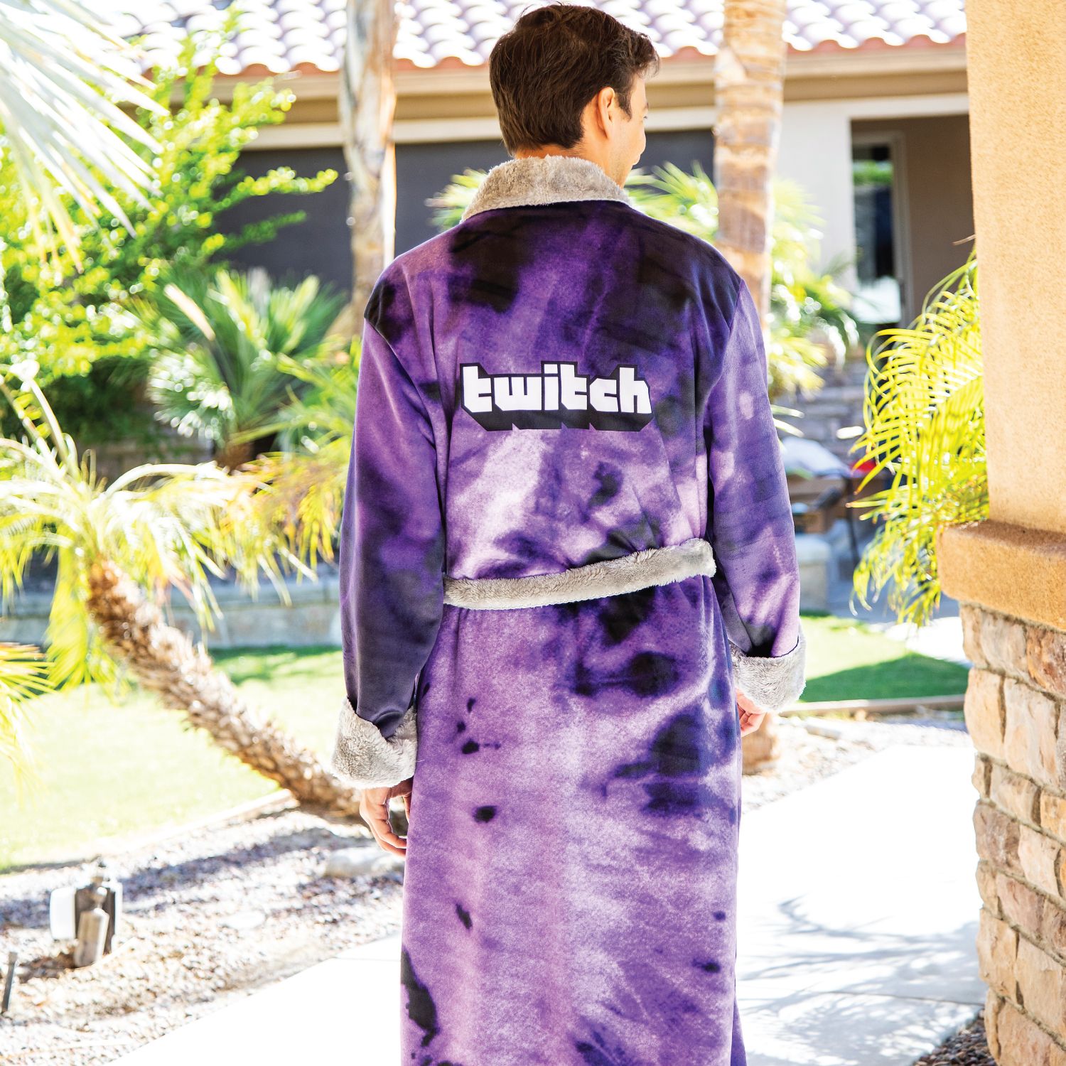 Picture of Sublimated Shawl Collar Robe, L/XL