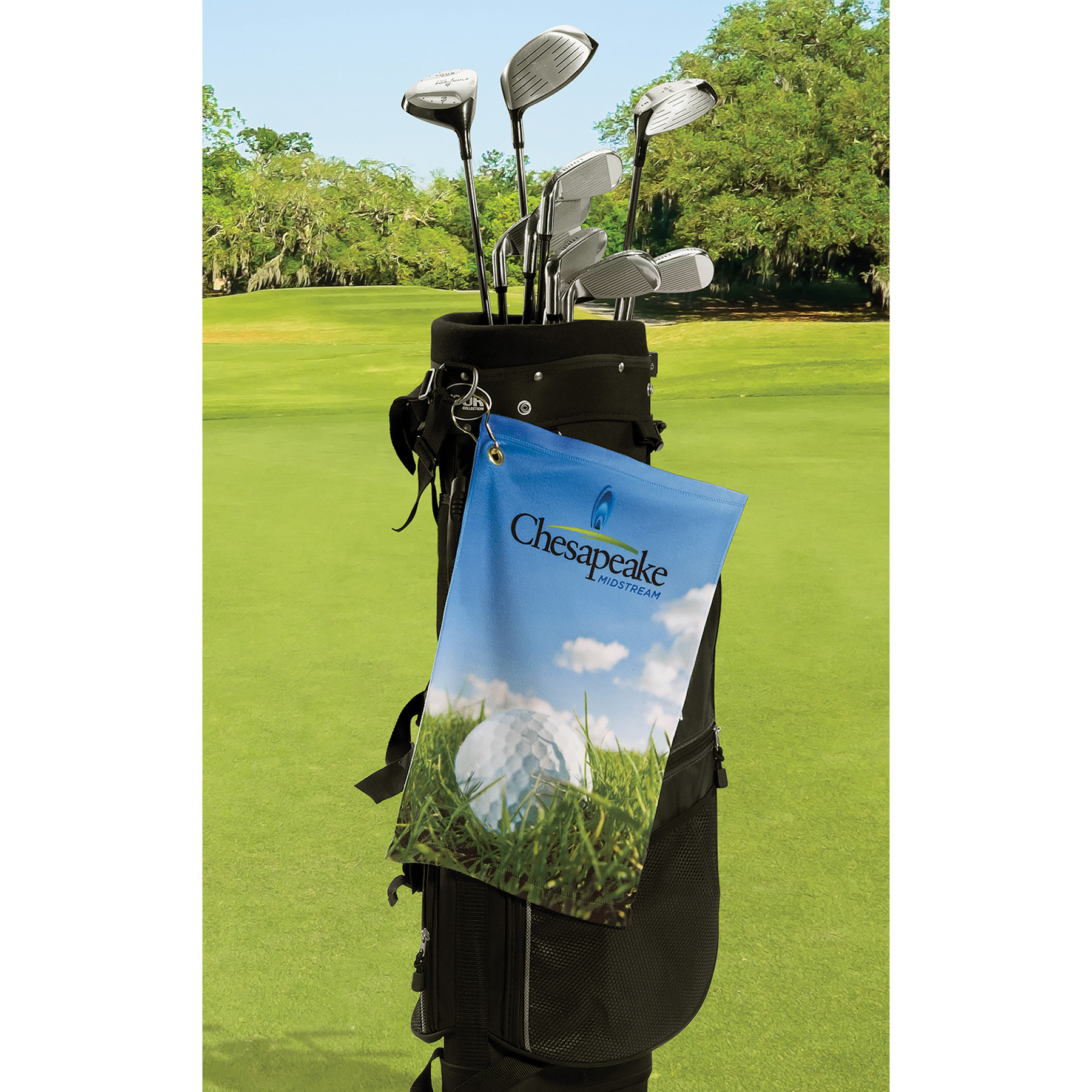 Picture of Microfiber Velour Golf Towel w/ Corner Hook Grommet (Edge to Edge Printed)