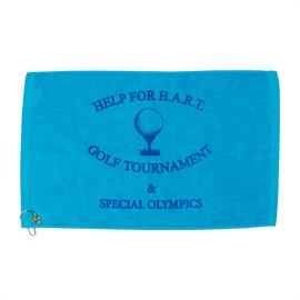 Picture of Premium Velour Golf Towel w/ Upper Left Corner Hook & Grommet (Color Printed - Specialty Printed)