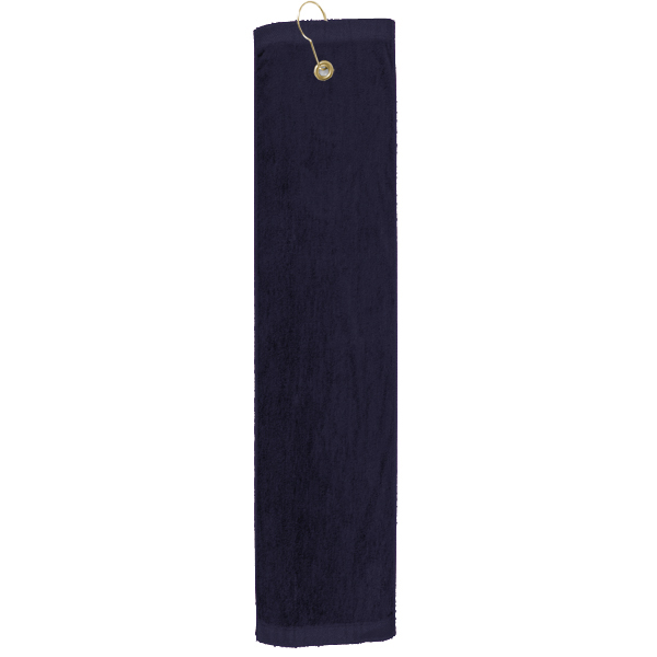 Picture of Medium Weight Velour Golf Towel - Trifolded (Color Imprinted - Tone on Tone)