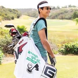 Picture of Medium Weight Golf Towel W/ Upper Left Corner Hook & Grommet (Color Imprinted - Specialty Printed)