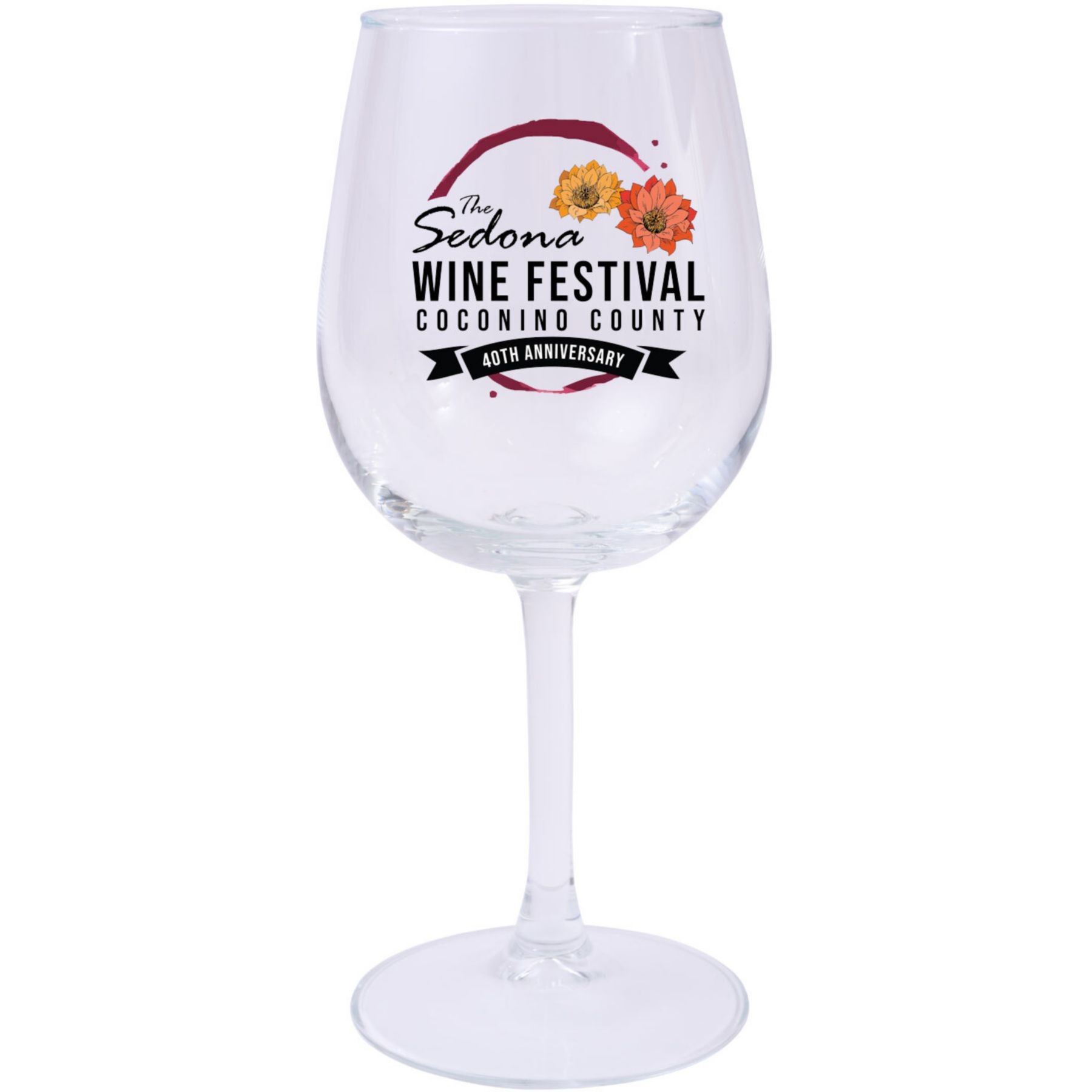 Picture of Full Color Wine Glass 12.75