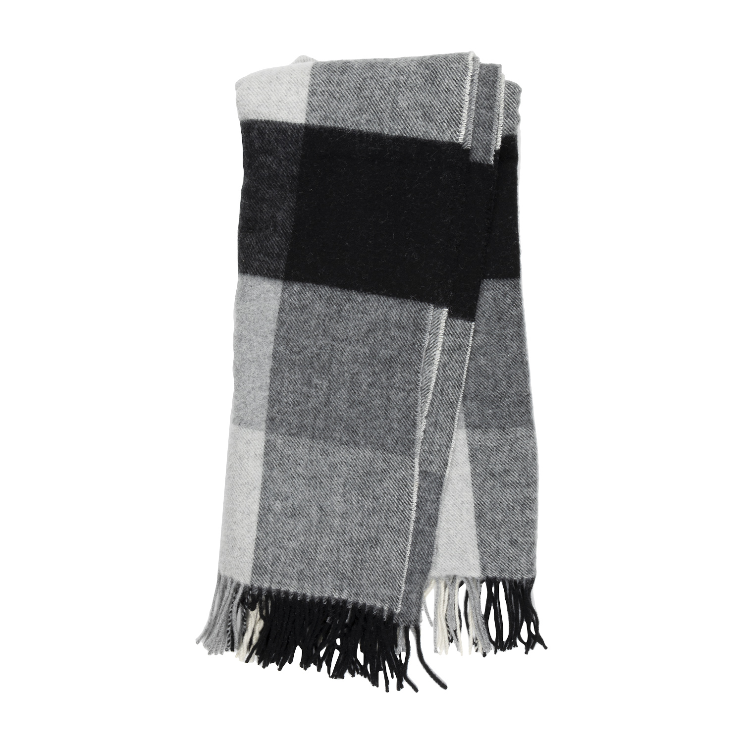 Picture of Yorkshire Plaid Wool Blanket (Embroidered)