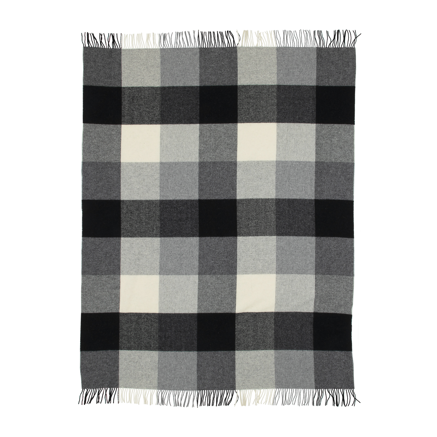 Picture of Oversized Yorkshire Plaid Wool Blankets (Embroidered)