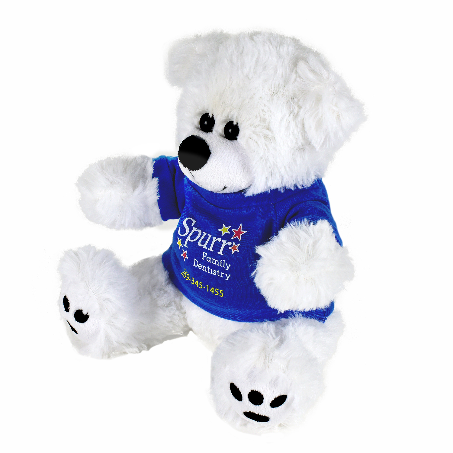 Picture of Plush Bear w/ Embroidered Paws and T-Shirt