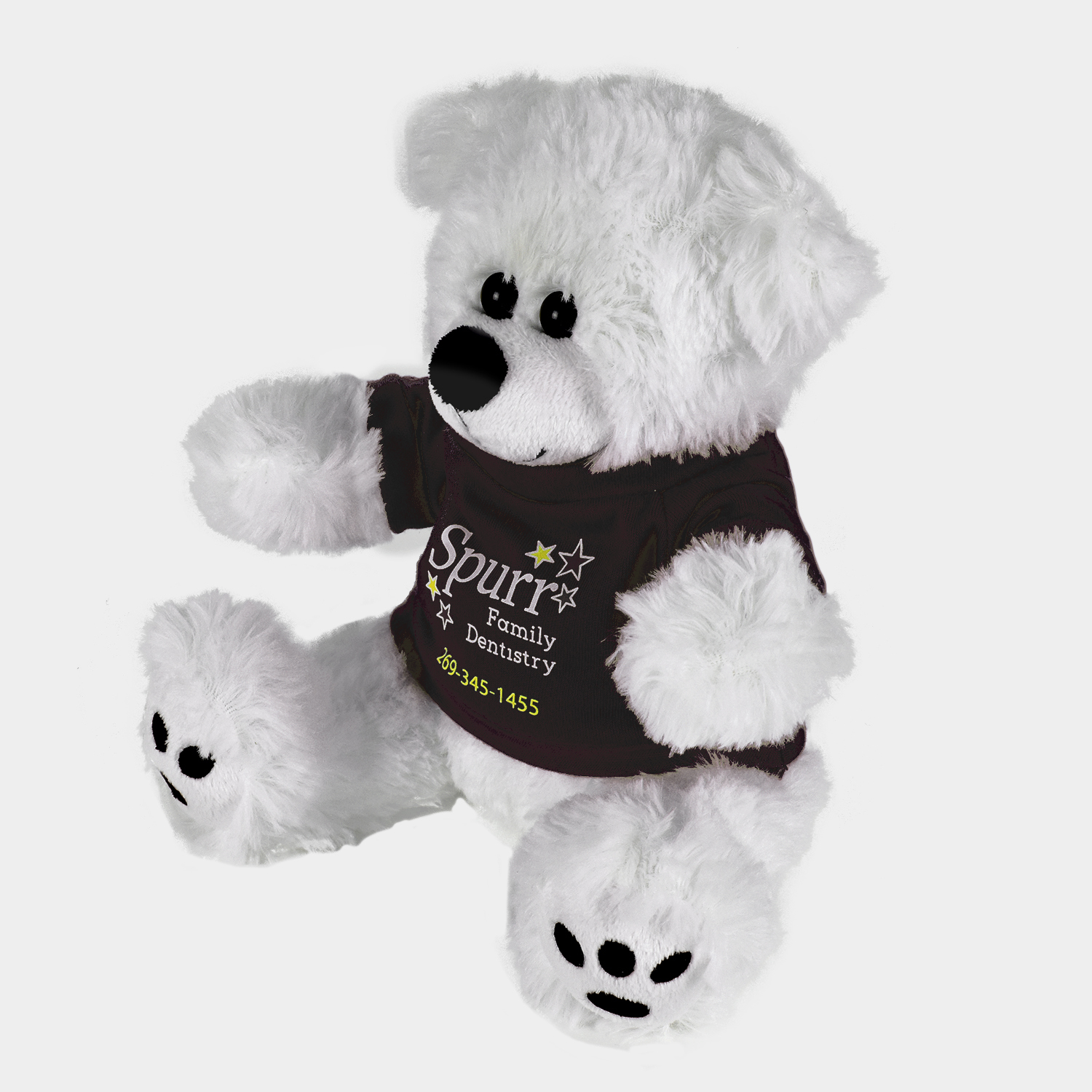Picture of Plush Bear w/ Embroidered Paws and T-Shirt