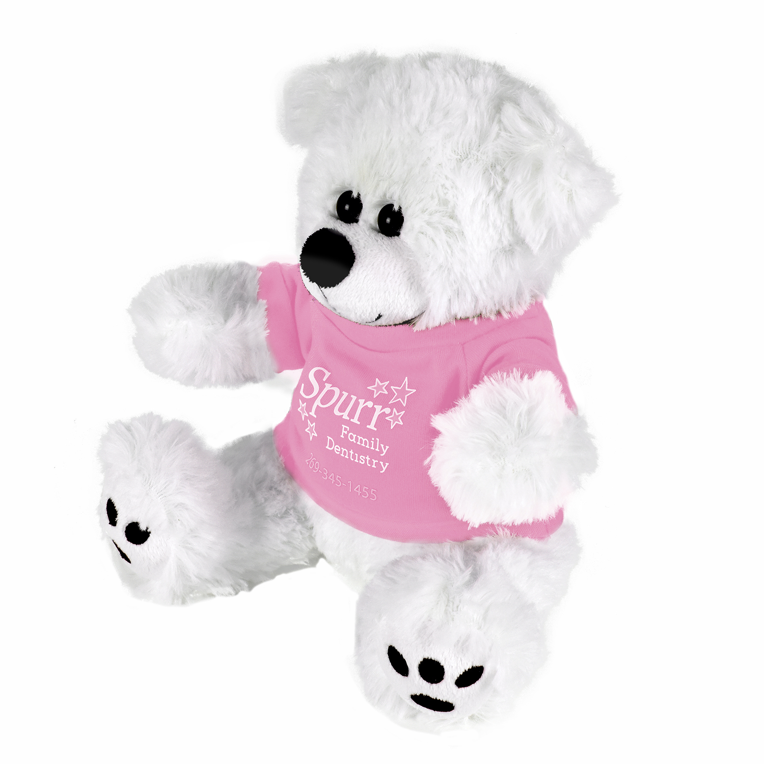 Picture of Plush Bear w/ Embroidered Paws and T-Shirt
