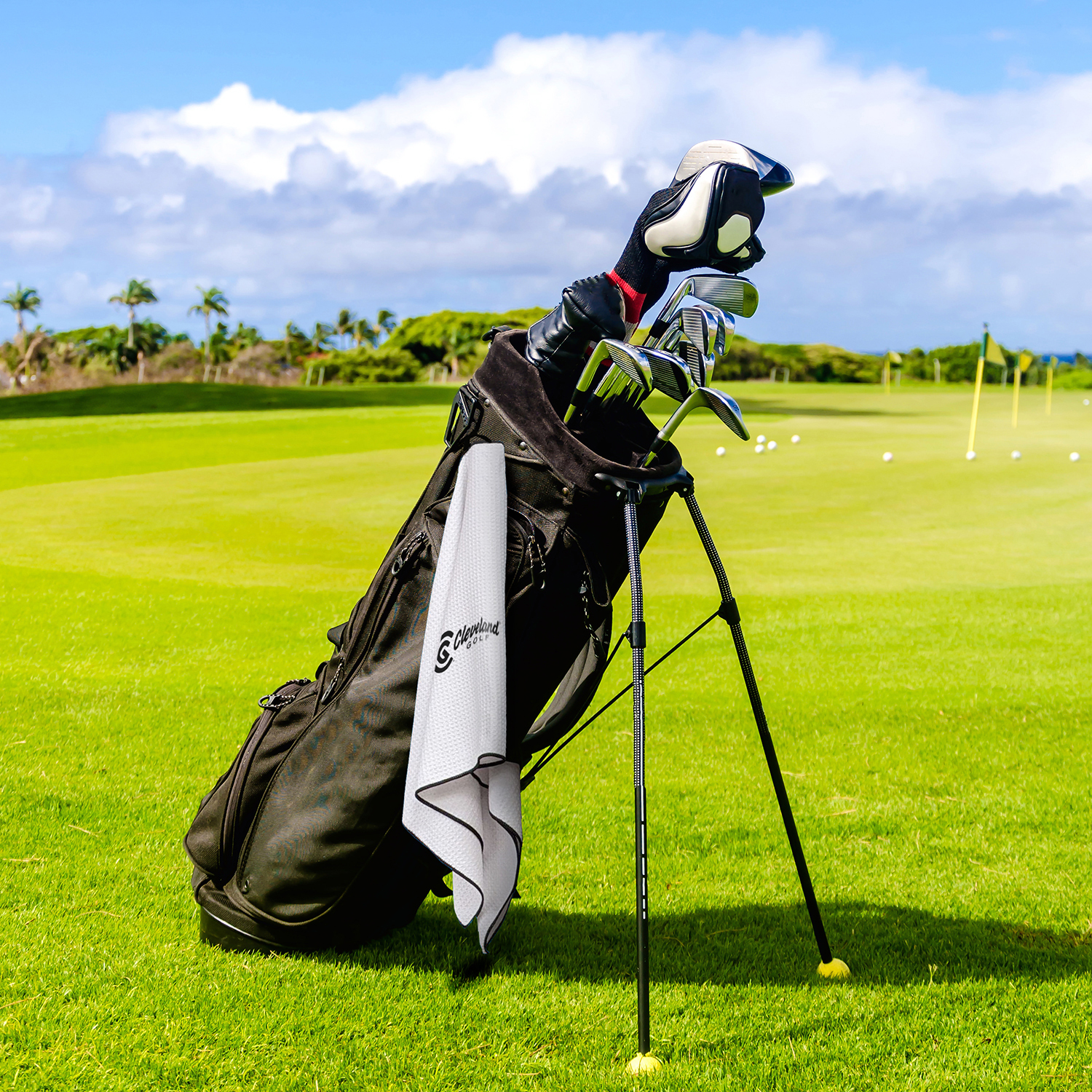 Picture of Caddy Waffle Weave Golf Towel