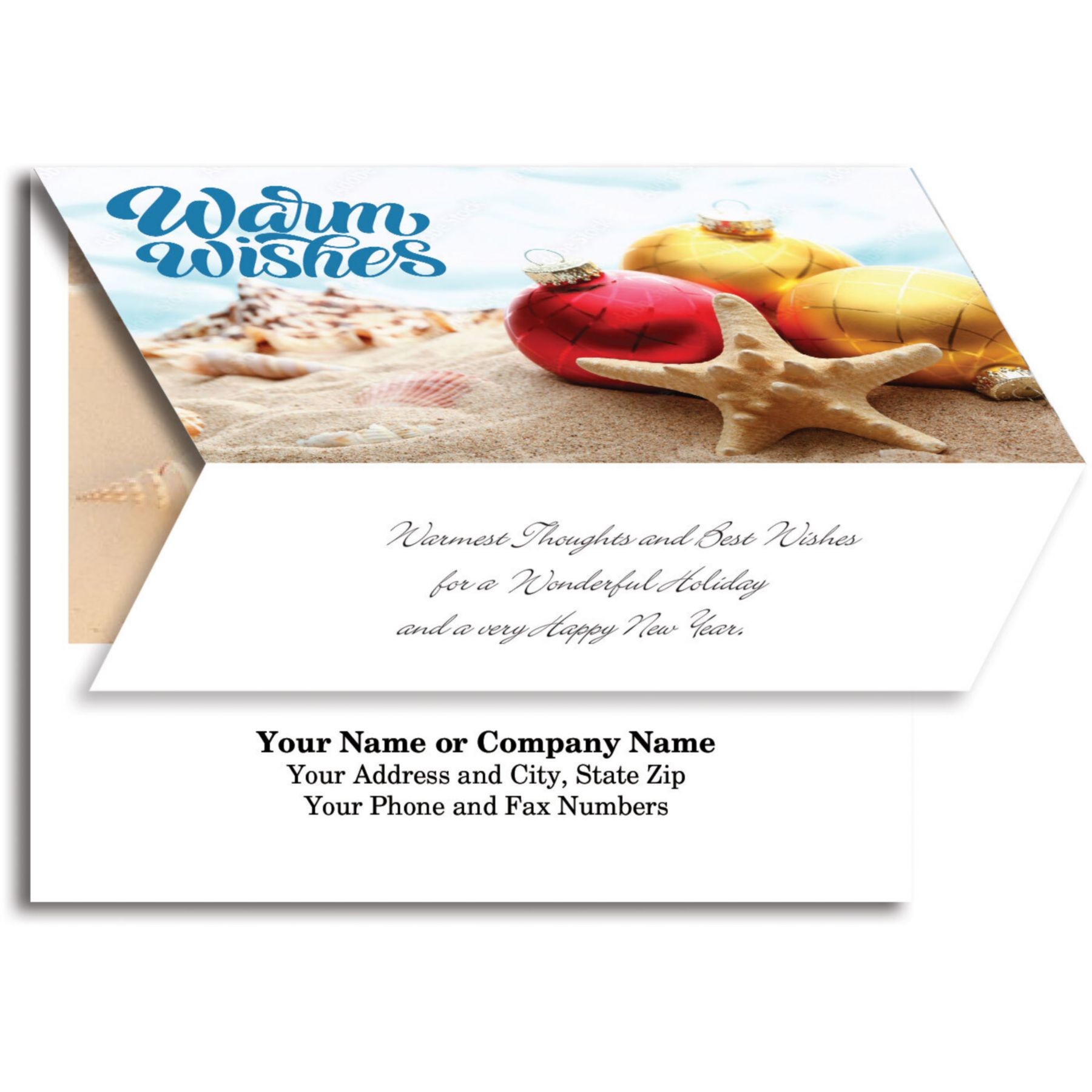 Picture of Beach Warm Wishes Card To Calendar