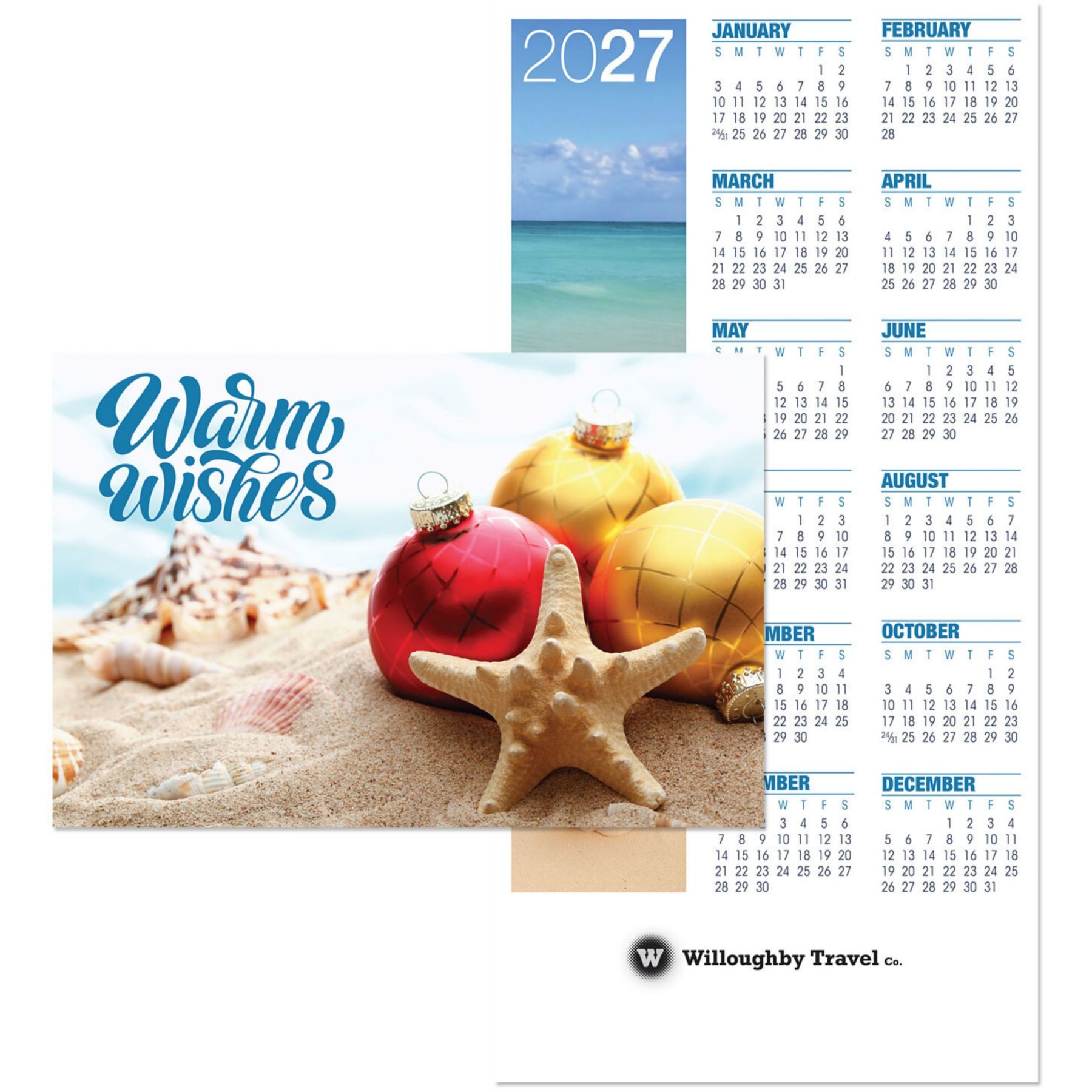 Picture of Beach Warm Wishes Card To Calendar