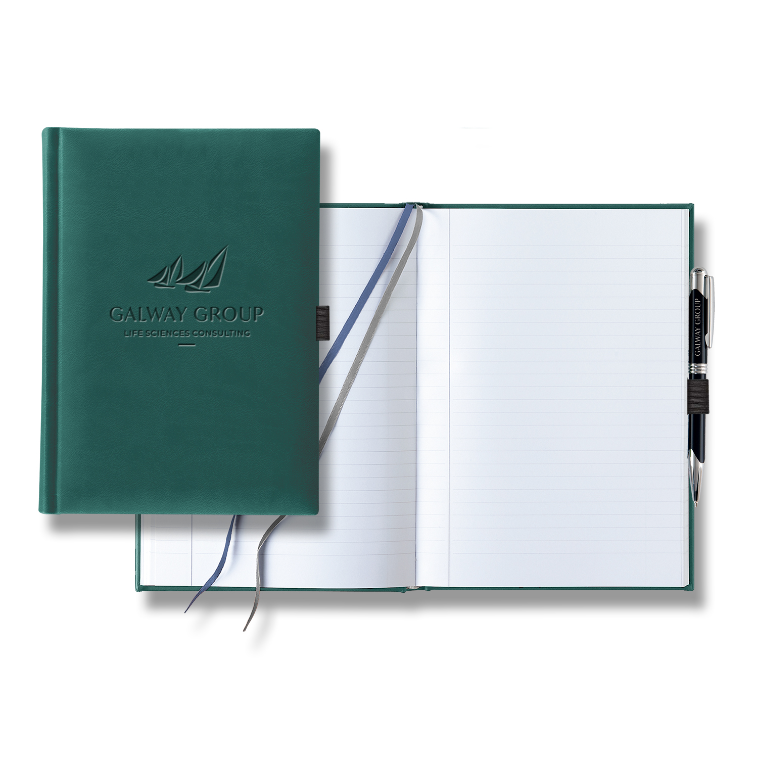 Picture of Castelli Tucson Grande Lined White Page Journal with Pen & Loop