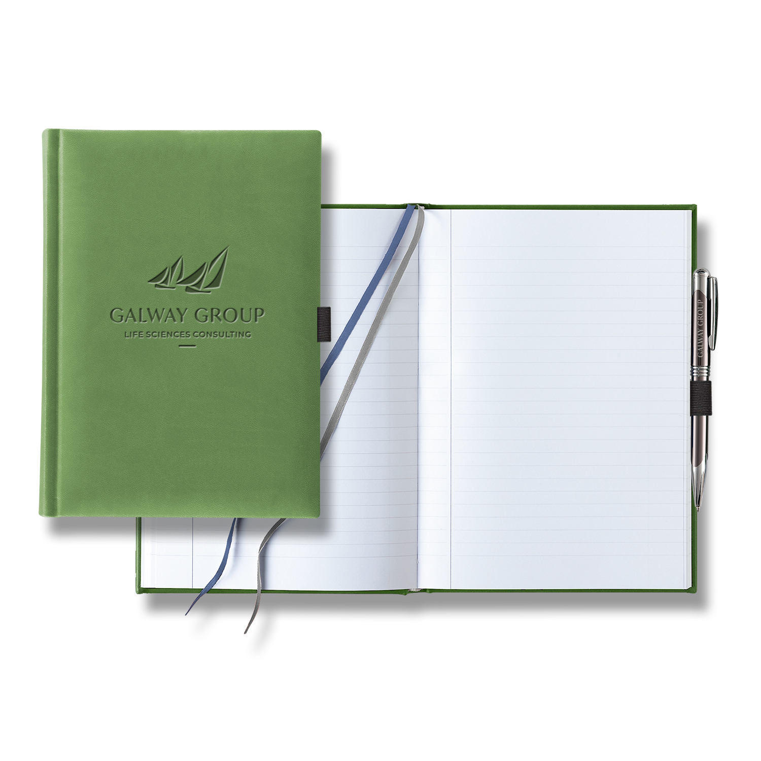 Picture of Castelli Tucson Grande Lined White Page Journal with Pen & Loop